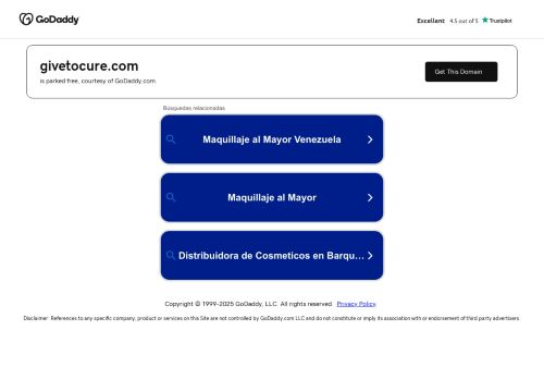 givetocure.com capture - 2025-10-07 23:55:50
