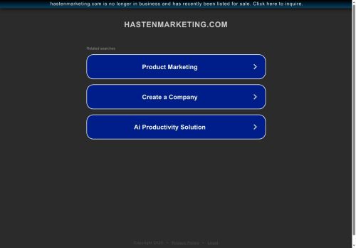 hastenmarketing.com capture - 2025-10-08 02:32:18