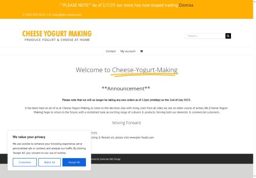 cheese-yogurt-making.com capture - 2025-10-08 11:46:59