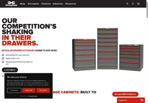strongholdrollupdoorcabinets.com capture - 2025-10-08 20:25:38