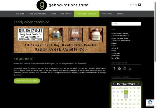 sandycreekcandle.com capture - 2025-10-09 00:44:46