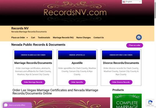 vegasmarriagerecord.com capture - 2025-10-09 01:02:38
