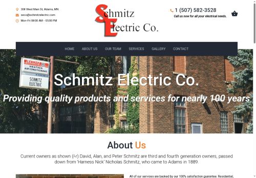 schmitzelectric.com capture - 2025-10-09 06:01:38