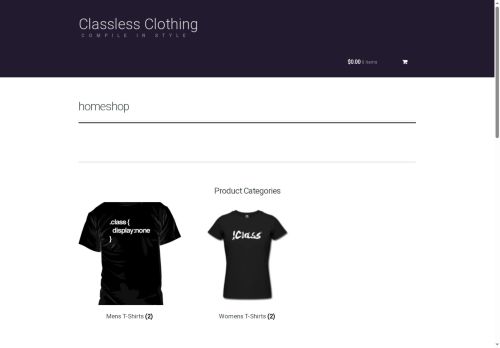 classlessclothing.com capture - 2025-10-09 10:32:13