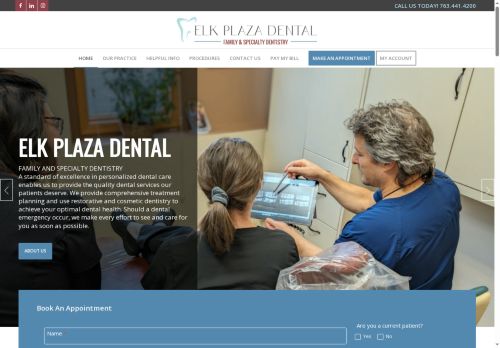 elkplazadental.com capture - 2025-10-09 20:04:18