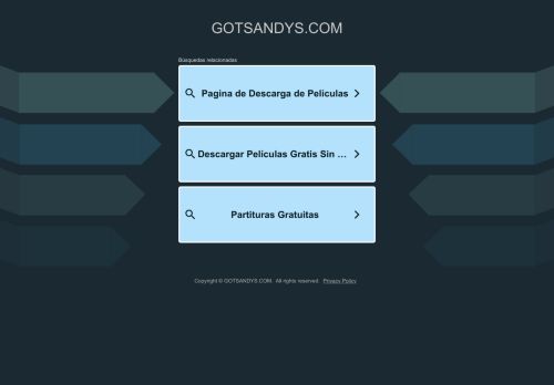 gotsandys.com capture - 2025-10-09 21:42:40