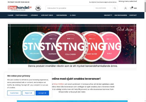 snushandel.com capture - 2025-10-09 22:26:54