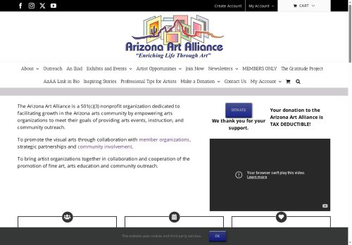 arizonaartalliance.com capture - 2025-10-09 23:03:02