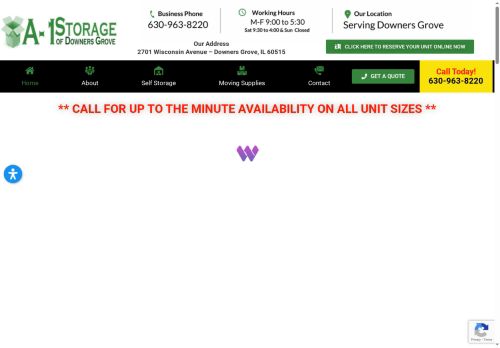 a1storagedownersgrove.com capture - 2025-10-10 08:33:33