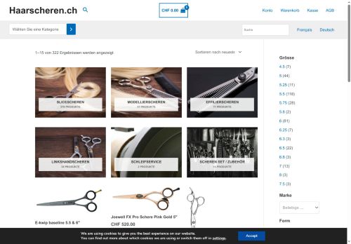 coiffure-scheren.ch capture - 2025-10-10 18:11:11