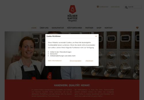 kaffee-roesterei.koeln capture - 2025-10-11 09:07:18