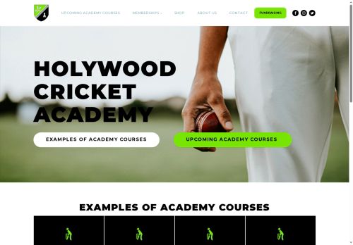 holywoodcricket.academy capture - 2025-10-11 16:42:45