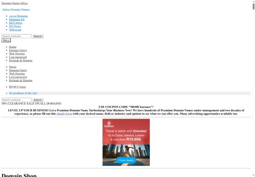 domain-names.africa capture - 2025-10-11 18:08:14