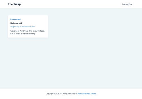 thewasp.art capture - 2025-10-11 21:36:20