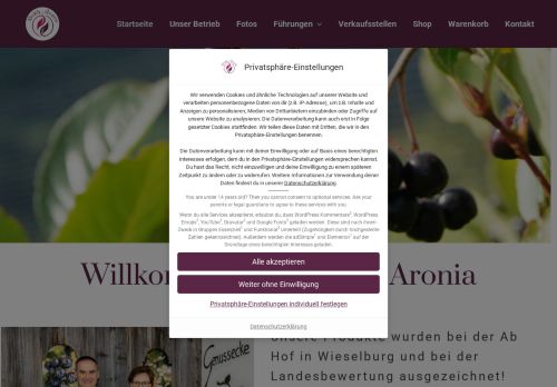 almenland-aronia.at capture - 2025-10-12 01:29:33