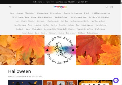 pixiezosbitsandbows.co.uk capture - 2025-10-12 11:13:32