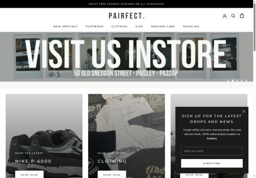 pairfectfootwear.co.uk capture - 2025-10-12 11:18:35