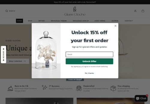 hospitalitycloche.co.uk capture - 2025-10-12 13:07:24