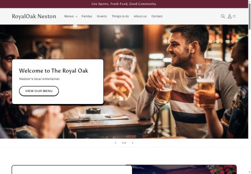royaloaklittleneston.co.uk capture - 2025-10-12 14:56:59
