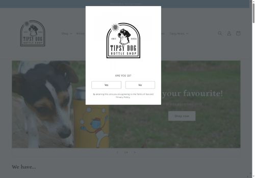 tipsydogbottleshop.co.uk capture - 2025-10-12 18:32:47