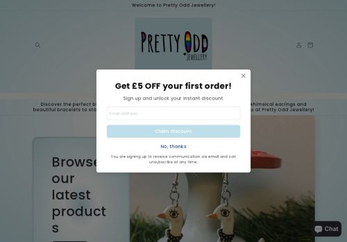 prettyoddjewellery.co.uk capture - 2025-10-12 20:39:16