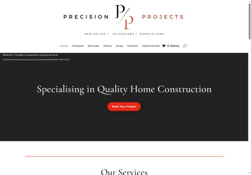 precisioncarpentryjoinery.co.uk capture - 2025-10-12 21:13:58