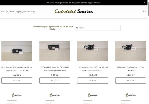cabrioletspares.co.uk capture - 2025-10-13 03:21:13