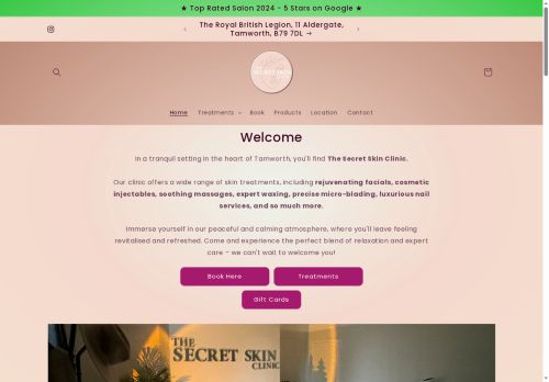 thesecretskinclinic.co.uk capture - 2025-10-13 05:07:23