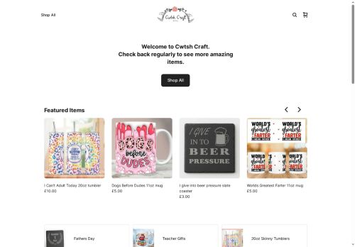 cwtshcraft.co.uk capture - 2025-10-13 06:53:51