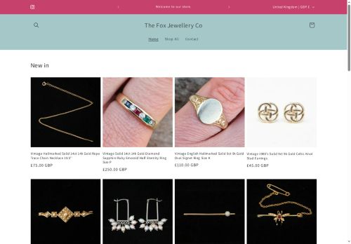 thefoxjewelleryco.co.uk capture - 2025-10-13 07:25:05
