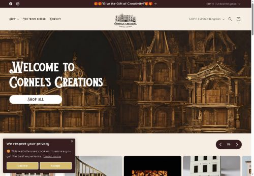 cornels-creations.world capture - 2025-10-13 10:53:12