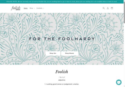 foolishspirits.co.uk capture - 2025-10-13 13:33:52