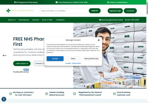mayfair-pharmacy.co.uk capture - 2025-10-13 16:37:57