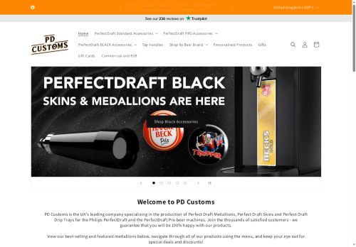 perfectdraftmedallions.co.uk capture - 2025-10-13 18:07:36