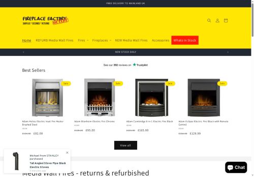 easyfireplacesfactoryoutlet.co.uk capture - 2025-10-14 04:37:12