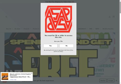 asapvapes.co.uk capture - 2025-10-14 05:36:17