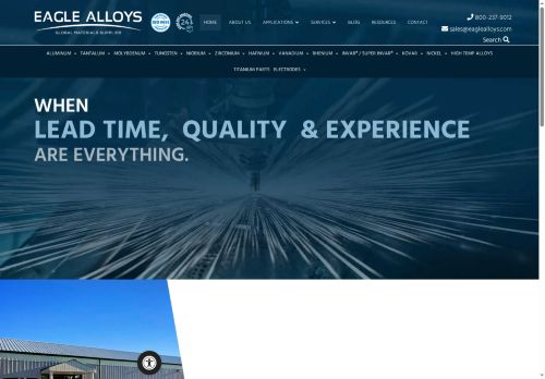 eaglealloys.biz capture - 2025-10-14 13:17:57