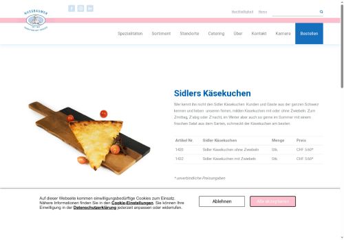 kaesekuchen.ch capture - 2025-10-14 20:11:18