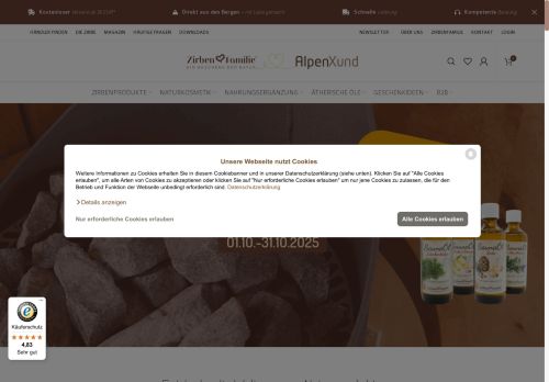 zirbenfamilie.ch capture - 2025-10-15 00:25:59