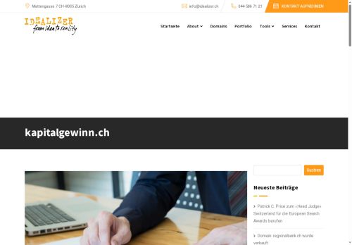 kapitalgewinn.ch capture - 2025-10-15 01:41:22