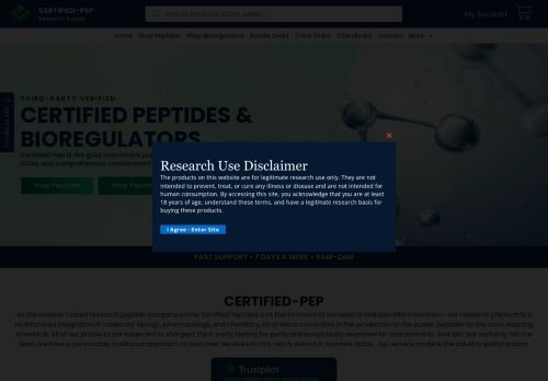Certified Peptides capture - 2025-10-15 08:05:24