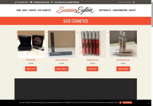 suzecosmetics.com capture - 2025-10-15 15:27:12