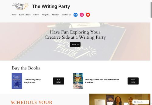 thewritingparty.com capture - 2025-10-15 17:27:02