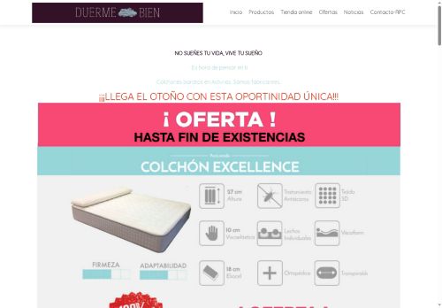 colchoneria-duermebien.com capture - 2025-10-15 19:11:31