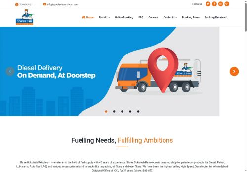 gokuleshpetroleum.com capture - 2025-10-15 22:34:52