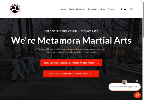 metamoramartialarts.com capture - 2025-10-16 04:15:35
