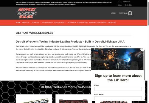 detroitwreckersales.com capture - 2025-10-16 08:10:24