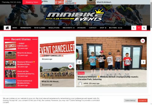 minibikechamps.com capture - 2025-10-16 08:33:22