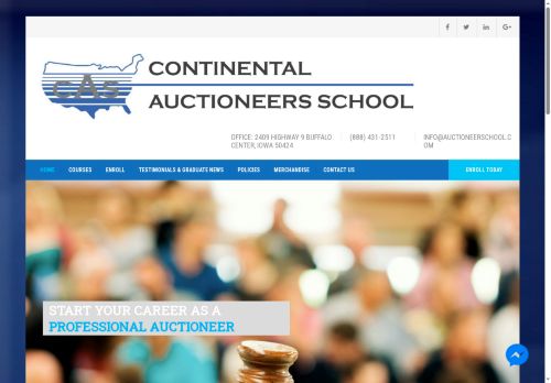 continentalauctioneersschool.com capture - 2025-10-16 10:07:47