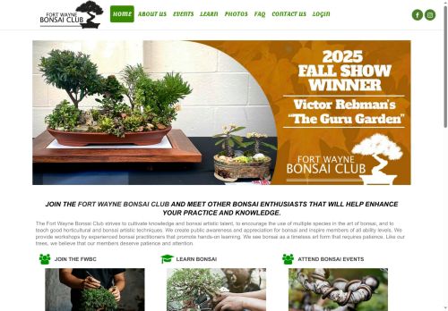 fortwaynebonsai.com capture - 2025-10-16 11:10:42